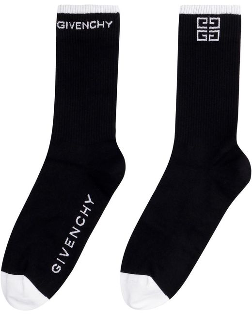 Givenchy Black Cotton Socks for men