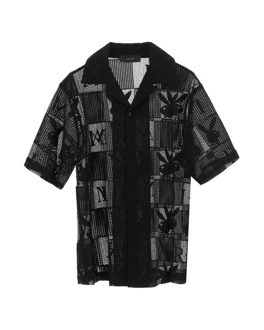 Amiri Black Playboy Logo Shirt for men