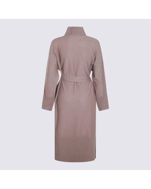 Antonelli Brown Wool Blend Dress