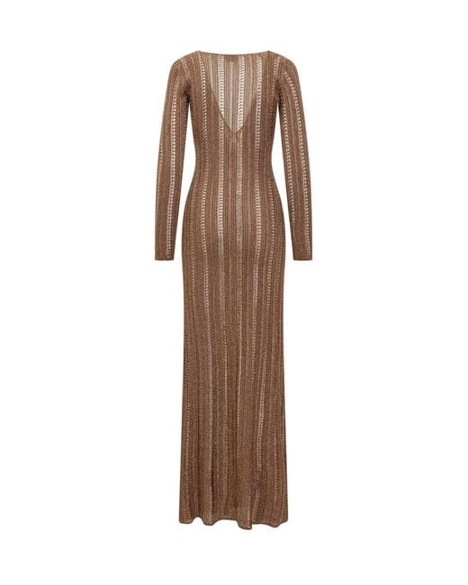 Tom Ford Natural Long Knitted Dress