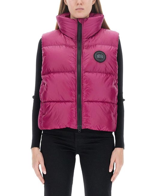 Canada Goose Pink Cypress Down Vest With Logo