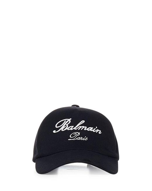 Balmain Blue Paris Signature Hat for men