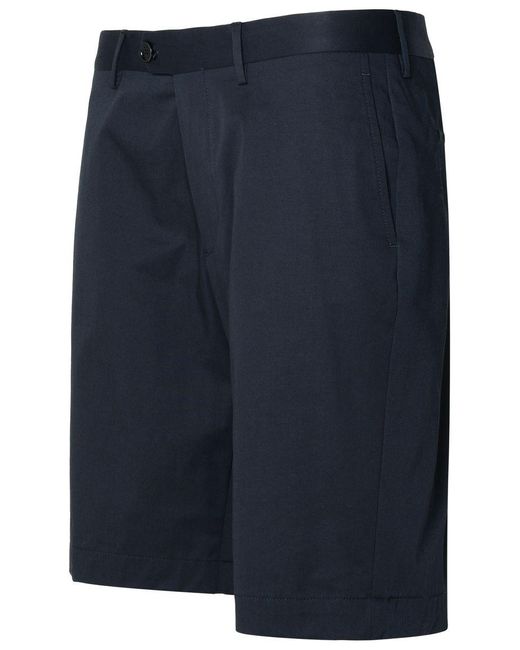Etro Blue Navy Cotton Bermuda Shorts for men