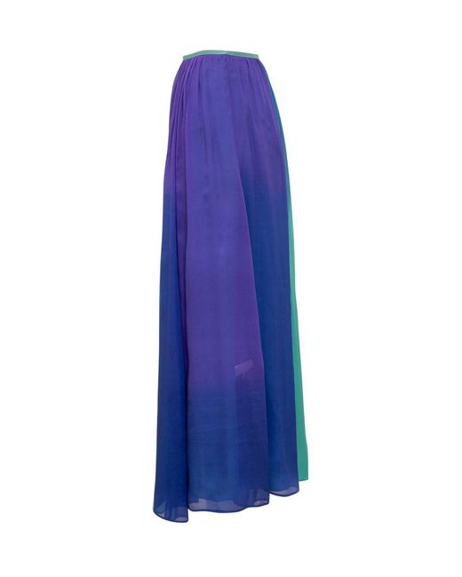 Forte Forte Blue Forte-forte Shaded Silk Skirt