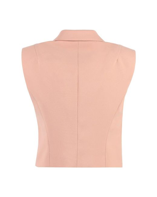 Pinko Pink Double-breasted Waistcoat