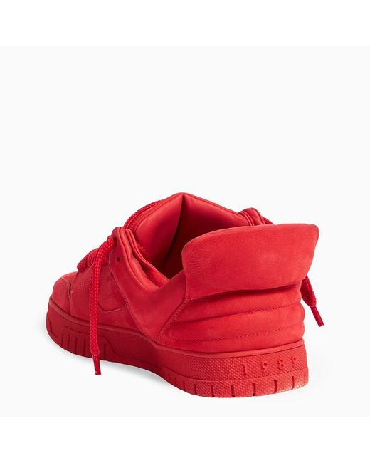 1989 STUDIO Red Sneakers With Spoiler Supreme for men