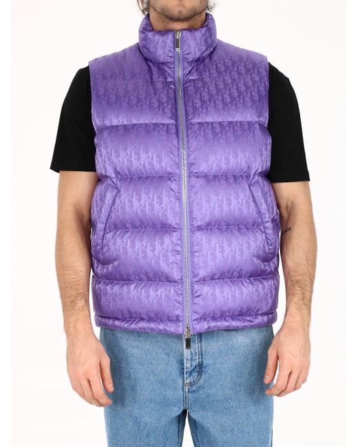 Dior Dior Oblique Purple Vest for men