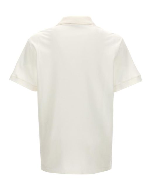 Alexander McQueen White Logo Shirt Polo for men
