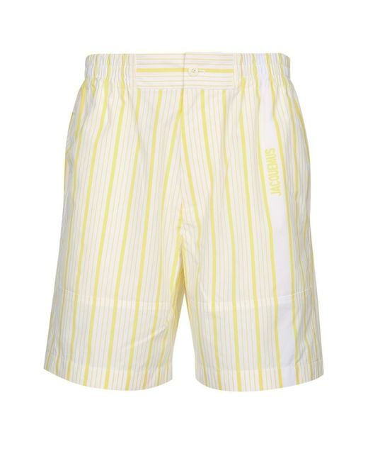 Jacquemus White Le Short Aloe for men
