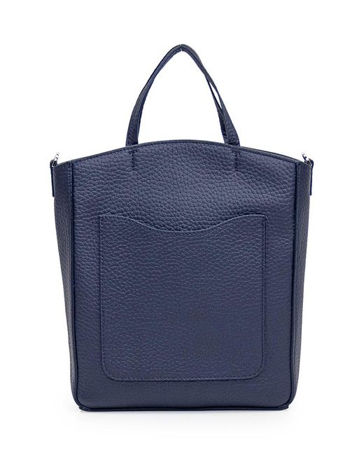 Orciani Blue Ladylike Small Shopper Bag