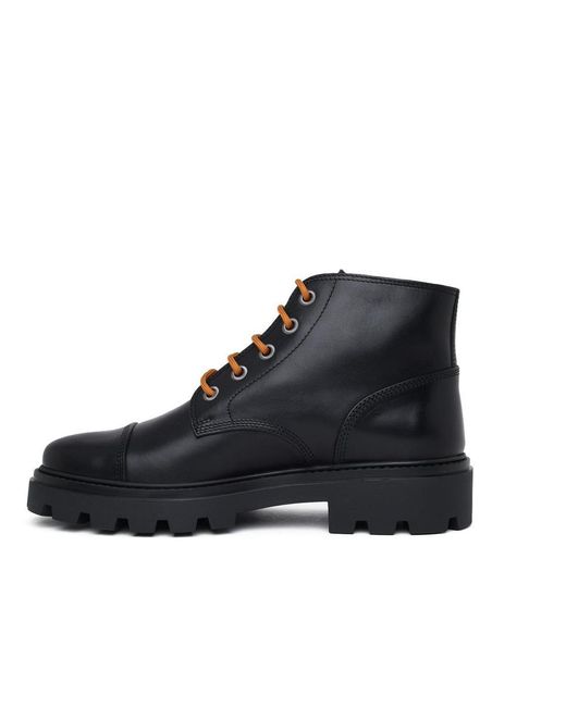 Tod's Black Leather Boots for men