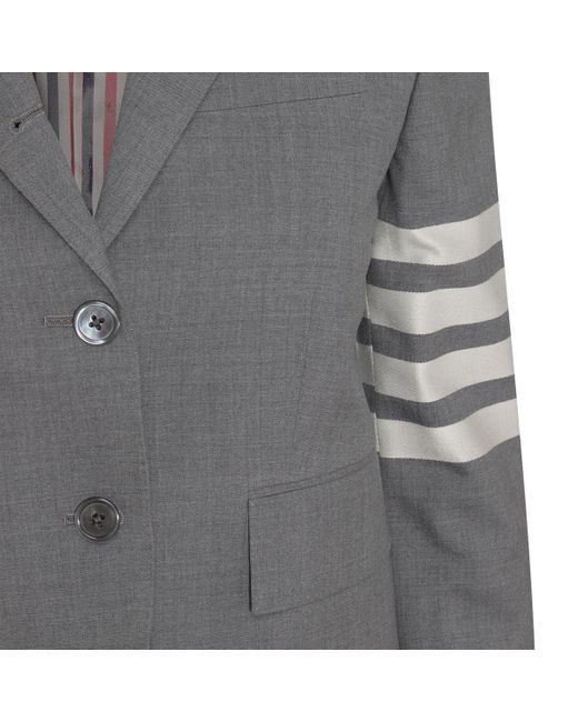 Thom Browne Gray Jackets And Vests