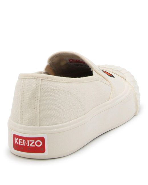 KENZO White Flat Shoes