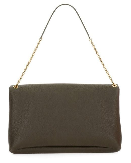 Saint Laurent Brown Clutch Bag "Envelope Cassandre" Xxl