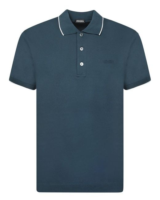 Tシャツ・カットソー ERMENEGILDO ZEGNA Men T Shirts E7358A5 B746 B09 412 Blue Zegna T Shirt Blue Mens Zegna