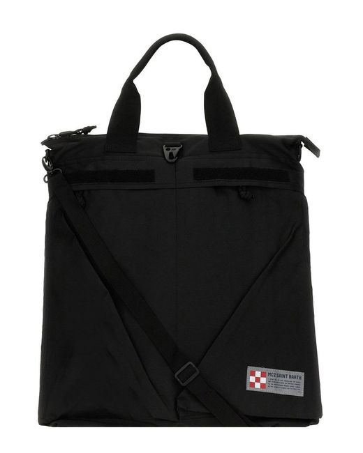 Mc2 Saint Barth Black Canvas Backpack for men