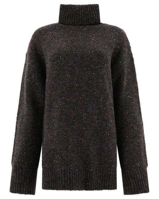 Saks Potts Black "Camilla" Turtleneck Sweater