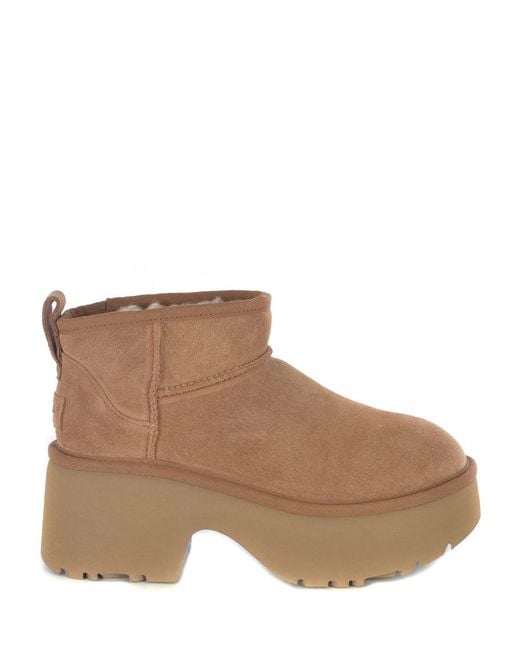 Ugg Brown "New Heights" Ankle Boots