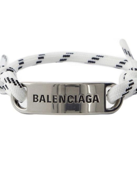 Balenciaga Metallic Plate Bracelet