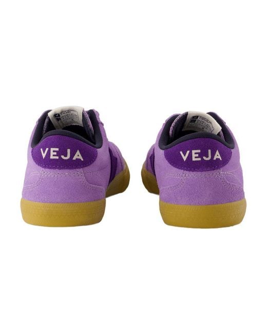 スニーカー Volley Sneakers - Veja - Leather - Purple Veja Volley Sneakers in Purple | Lyst