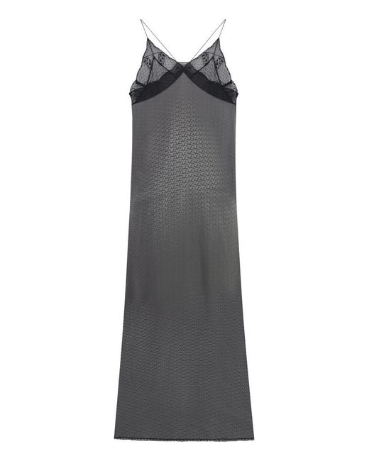 Zadig & Voltaire Gray Silk Slipdress