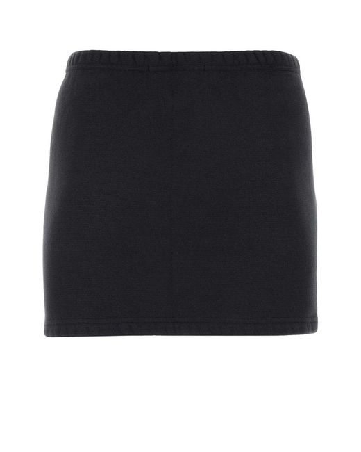 T By Alexander Wang Black Stretch Mini Skirt