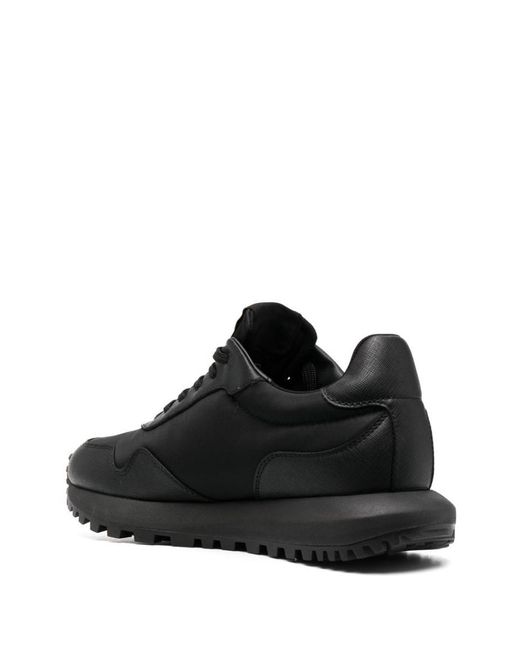 Emporio Armani Black Logo Low-top Sneakers for men
