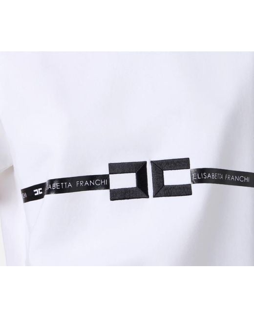 Elisabetta Franchi White T-Shirts And Polos