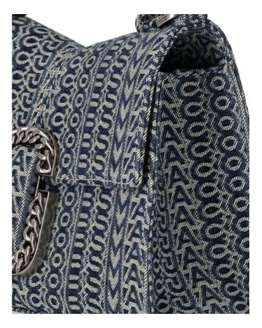 セール☆MARC JACOBS THE MONOGRAM DENIM ST MARC TOP HANDLE MARC JACOBS Denim Monogram The St Marc Mini Top Handle Bag