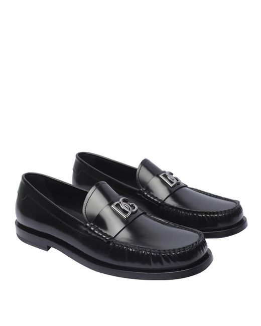 Dolce & Gabbana Black Flat Shoes for men