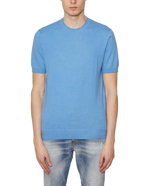 Paolo Pecora Blue T-shirts & Tops for men