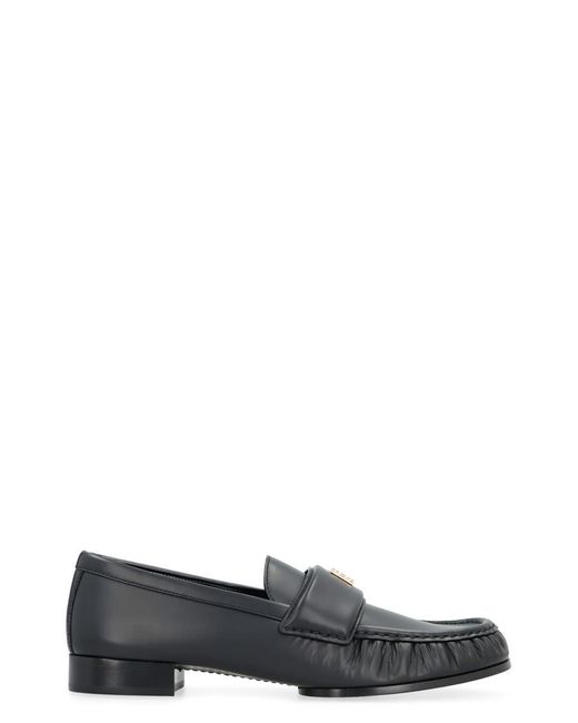 Givenchy Black 4g Leather Loafers