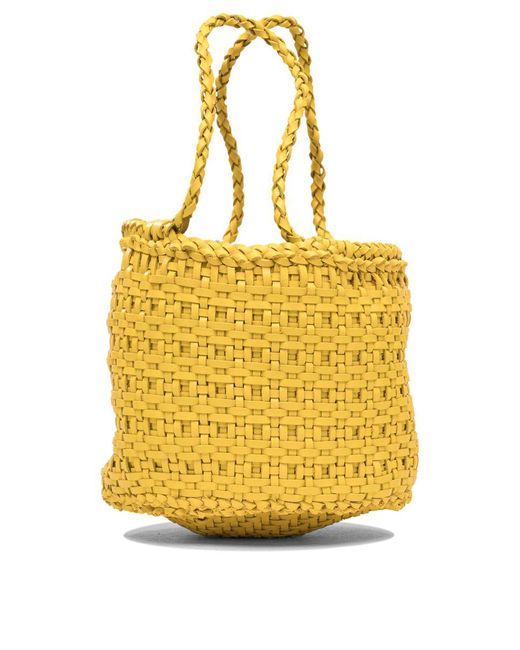 Dragon Diffusion Yellow Java Bag Mini Double Jump Basket 17x14x15 Cm