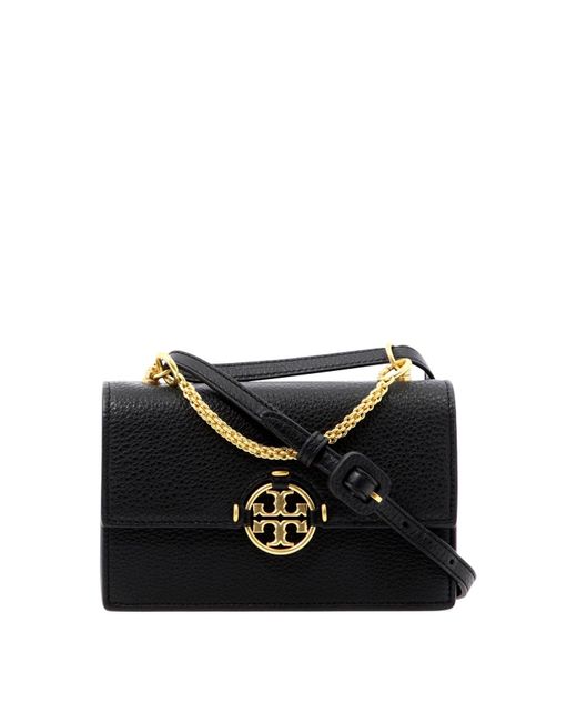 Tory Burch Leather "miller" Crossbody Bag in Black Lyst Canada
