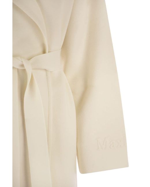 Max Mara Natural Rea - Viscose And Wool Dressing Gown Coat