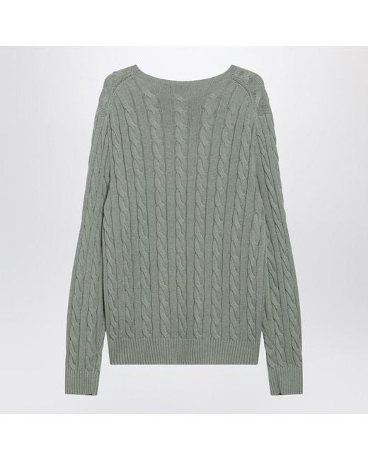 Polo Ralph Lauren Gray Cable-Knit Sweater for men