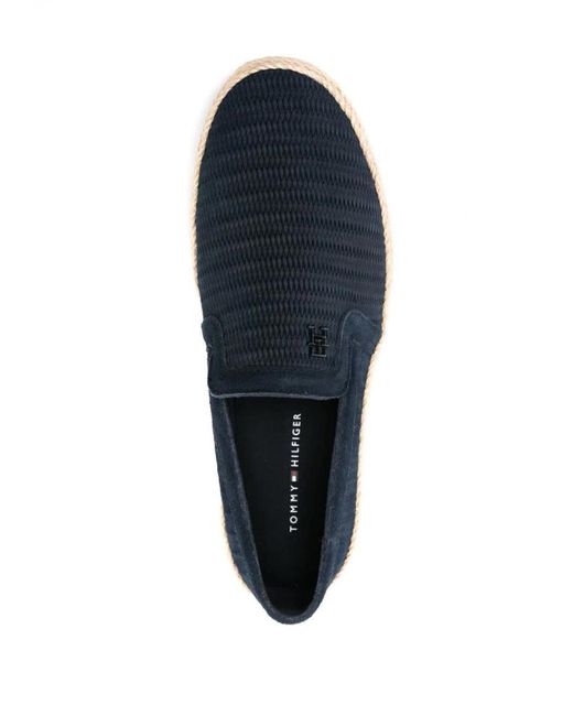 Tommy Hilfiger Blue Th Hexapdrille Classic Suede Shoes for men