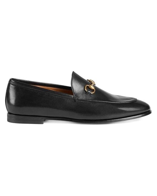 Gucci Black Jordaan Leather Loafer