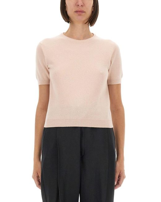 Maison Margiela White Wool Crew Neck T-Shirt