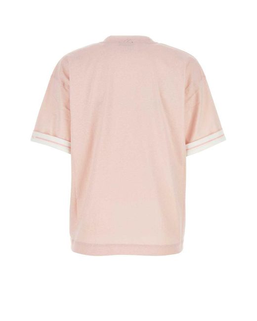 Burberry Pink Cotton Oversize T-shirt