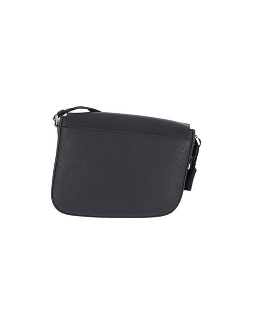 Ferragamo Black Medium Crossbody Bag Fiamma for men