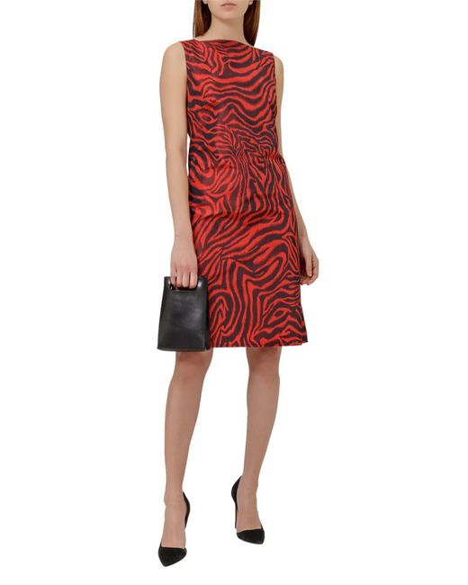 Calvin Klein Red Dress With Print