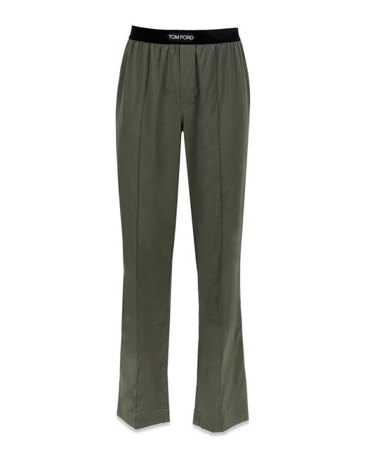 Tom Ford Silk Pajama Pants in Green for Men | Lyst