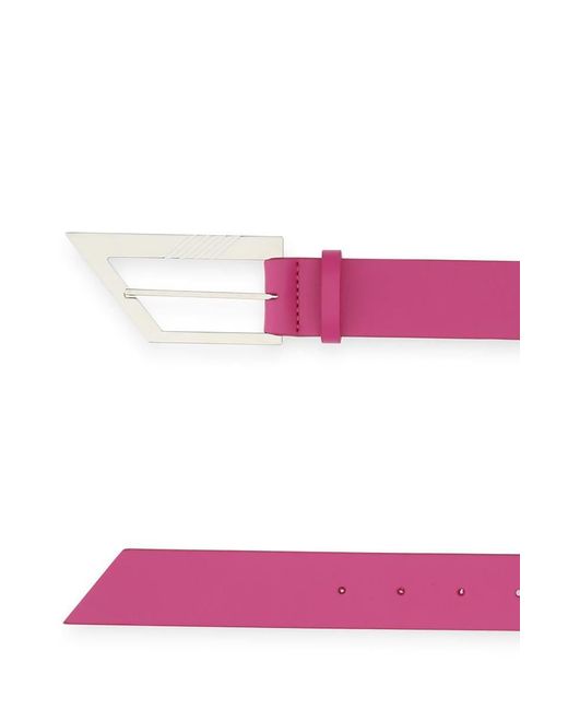 Leather Belt in Pink - The Attico