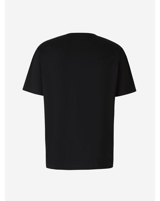 Balmain Black Embossed Logo T-shirt for men