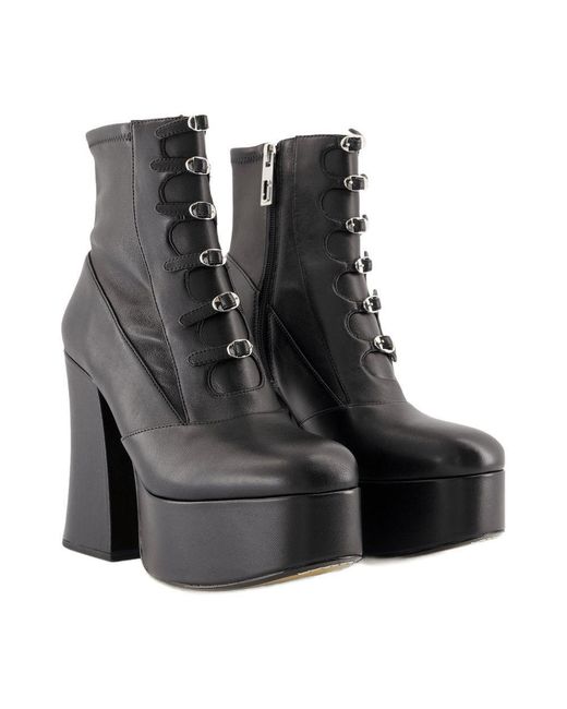 ブーツその他 The Kiki Stretch Ankle Boots - Marc Jacobs - Leather - Black Marc Jacobs The Kiki Stretch Ankle Boots | Shopbop