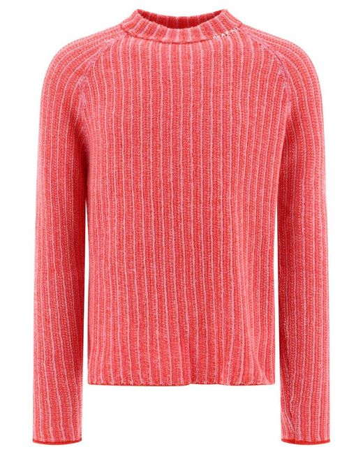 Marni Pink "Degradé Stripes" Sweater for men