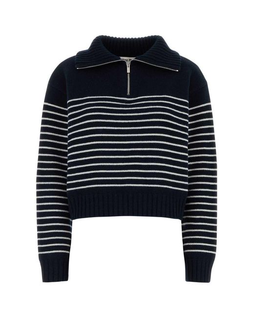 Miu Miu Blue Knitwear