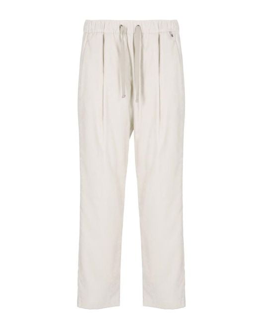 Herno White Trousers