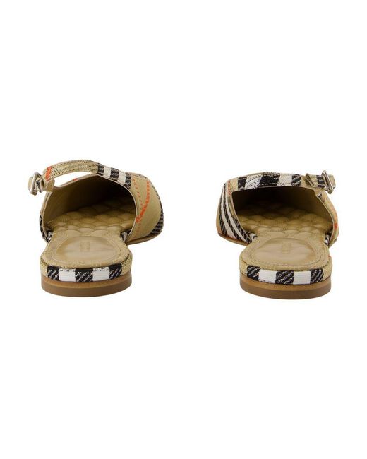 Burberry Natural Lf Birdie 05 Sandals